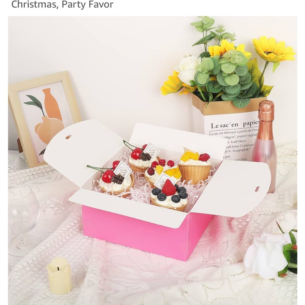 NIB NWT pink gift boxes - Picture 5 of 7